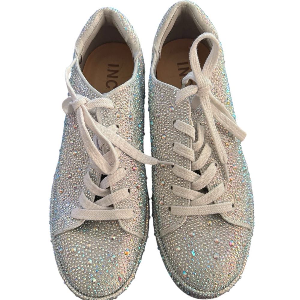 INC International Concepts Women's Sparkling Silver Sneakers